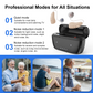 OTC Bluetooth Hearing Aids for Seniors, Rechargeable Behind-the-ear with App Control & Fitting, 16-Channel Noise Reduction, 96H Charging Case
