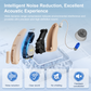 OTC Bluetooth Hearing Aids for Seniors, Rechargeable Behind-the-ear with App Control & Fitting, 16-Channel Noise Reduction, 96H Charging Case
